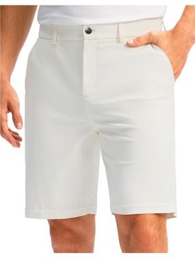 Soothfeel Men's White Performance Golf Shorts